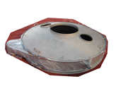 Arc cover with observation hole