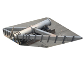 Assembled stainless steel center column and pre rake thickener