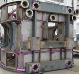 Stainless steel galvanized furnace shell