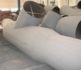 Ventilation large diameter pipe