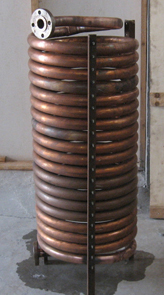 Copper tube heater